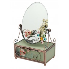 "Райская птица"  Зеркало на шкатулке Jardin D`Ete  HS-25330G